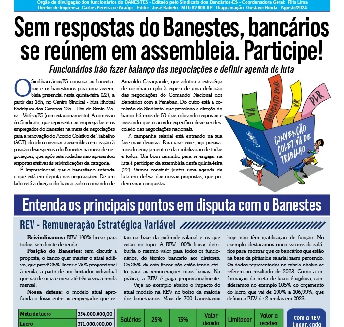 O BANESTÃO AGOSTO 2024