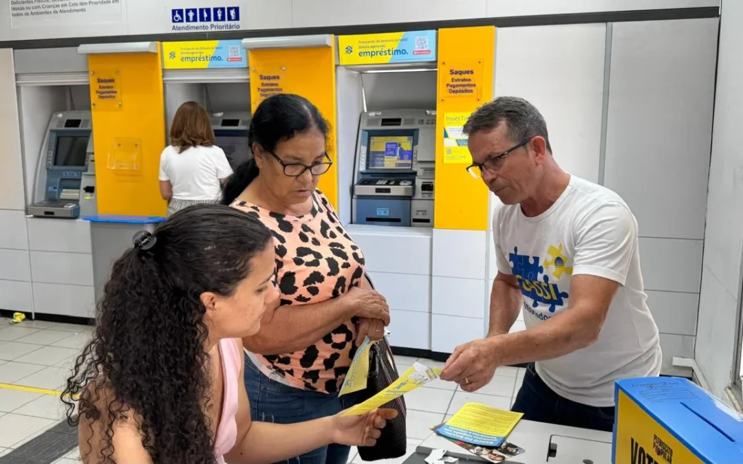 Bancários param agência BB de Aracruz por uma hora