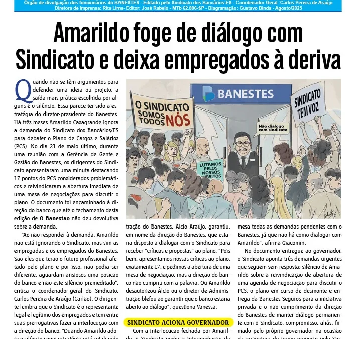 O BANESTÃO AGOSTO 2025