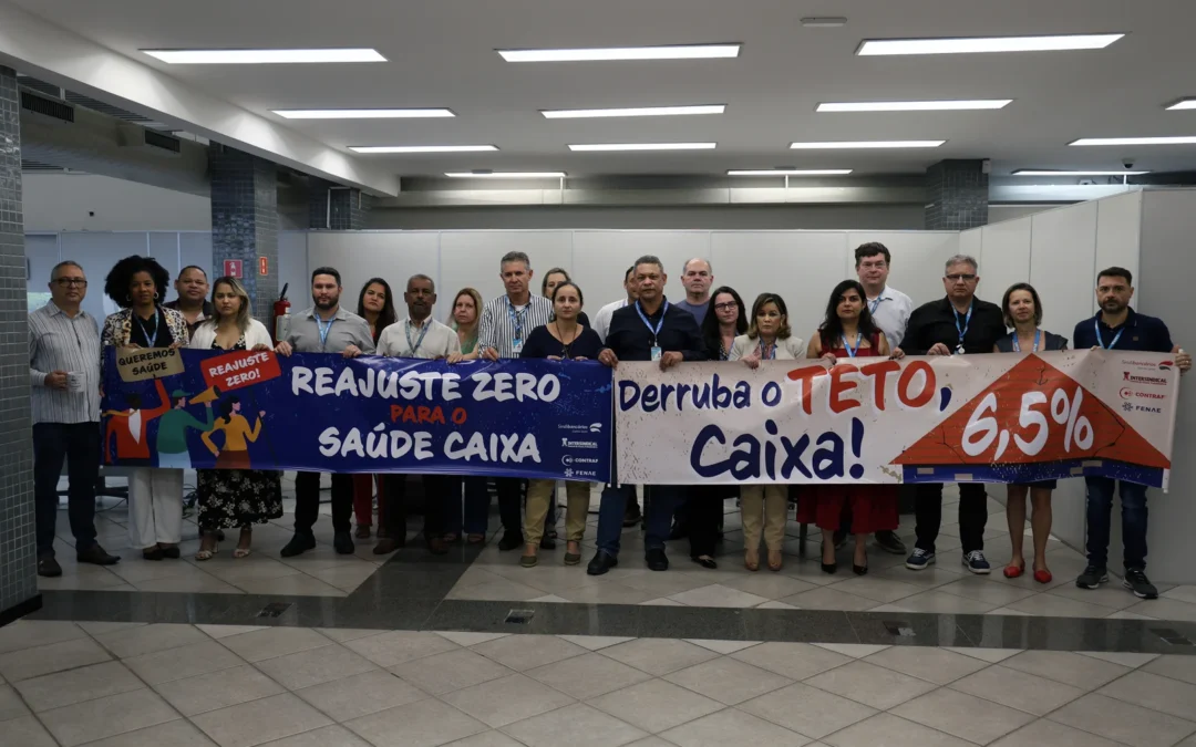Saúde Caixa: bancários capixabas da Caixa realizam novo protesto pelo fim do teto
