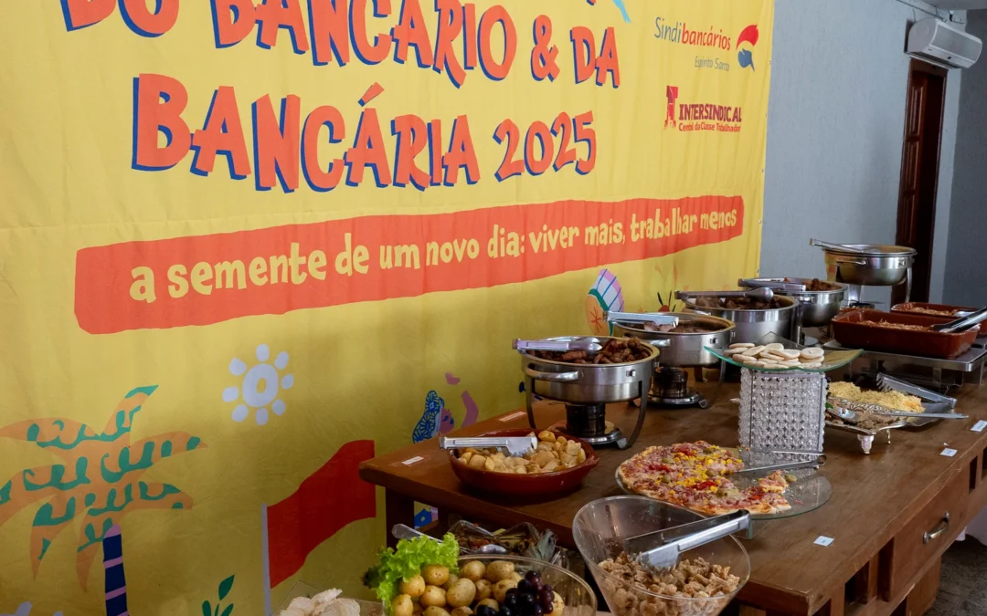 Festa em Colatina vai encerrar as comemorações do Dia do Bancário e da Bancária 