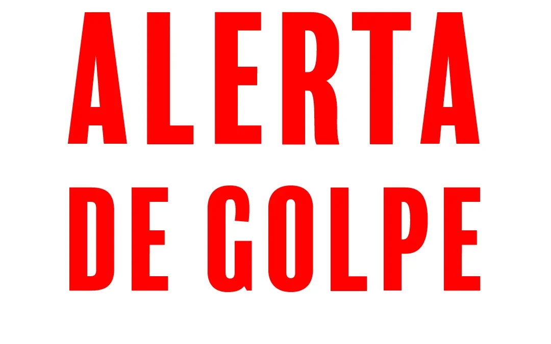 Alerta de golpe com nome do Sindicato