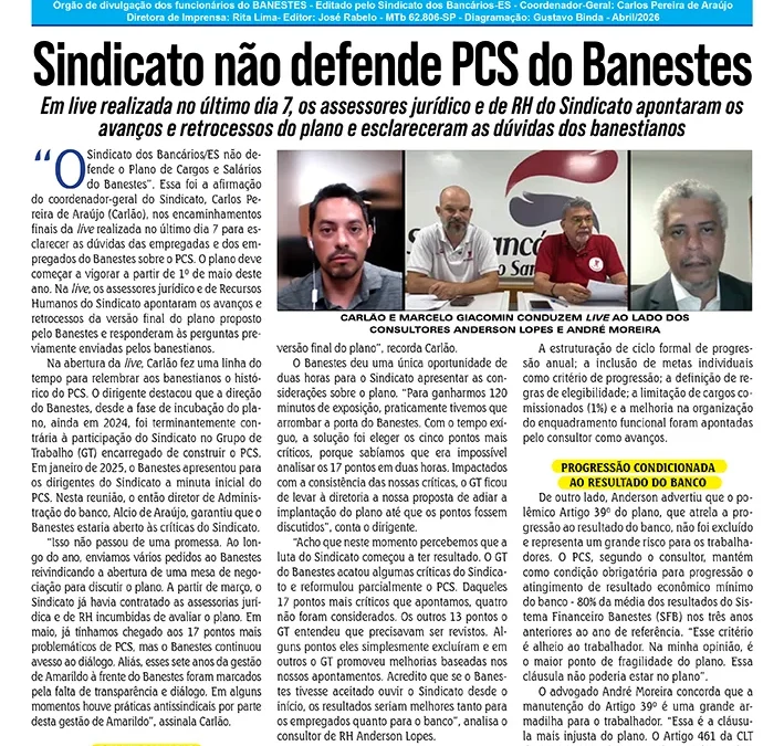O BANESTÃO ABRIL 2026