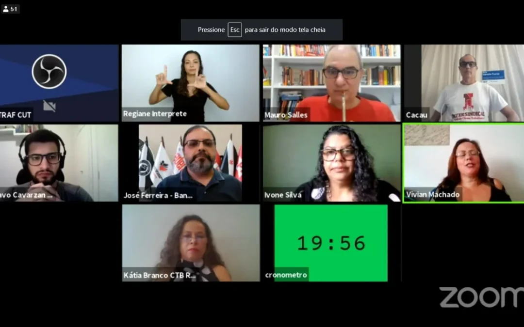 Bancários debatem perfil da categoria e teletrabalho para traçar estratégias de luta