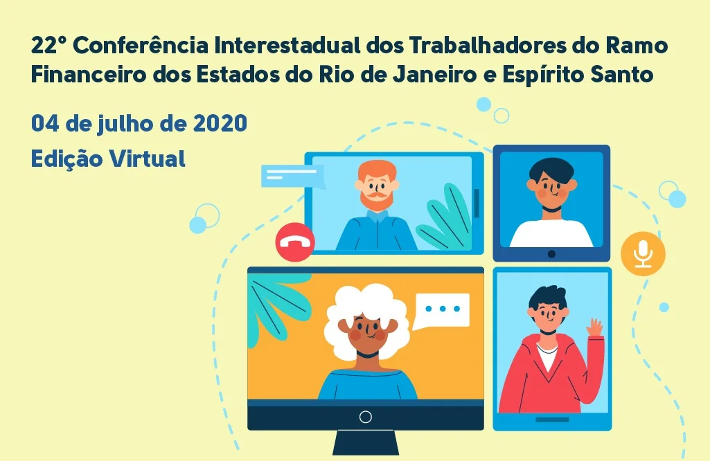 Conferência Interestadual dos Bancários do RJ/ES acontece no  dia 4; inscreva-se