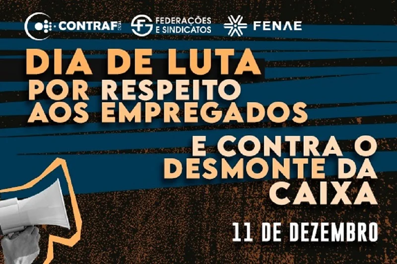 Em defesa da Caixa: mobilização virtual toma as redes nesta sexta, 11