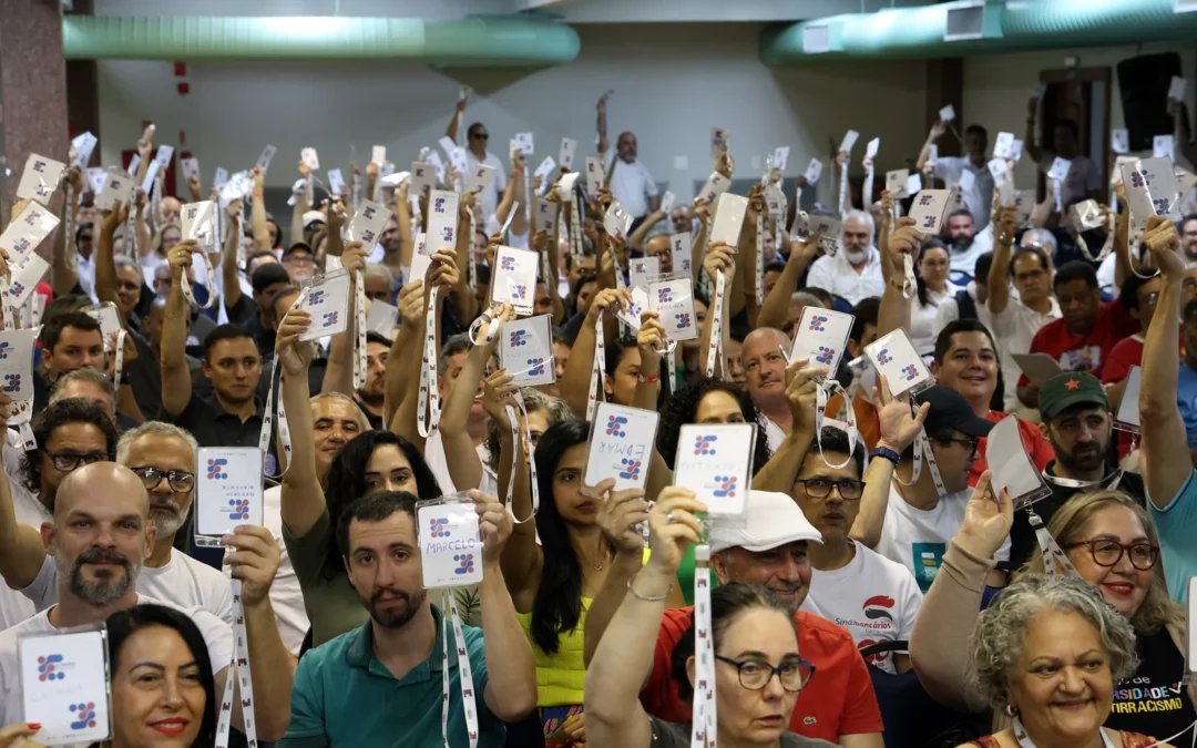 Bancários do RJ e ES defendem luta por saúde e valorização da categoria na Campanha 2024