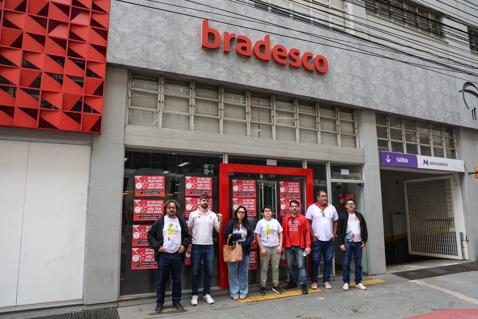 Dia de Luta no Bradesco: Sindicato participa de ação nacional