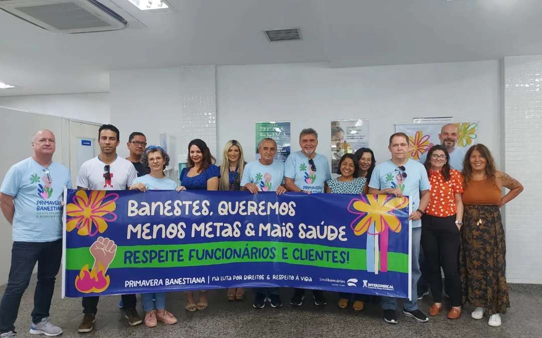 Primavera Banestiana: bancários de Vitória aderem à campanha