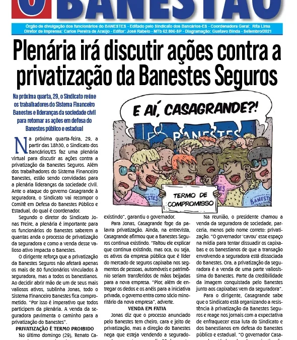 O BANESTÃO SETEMBRO 2021