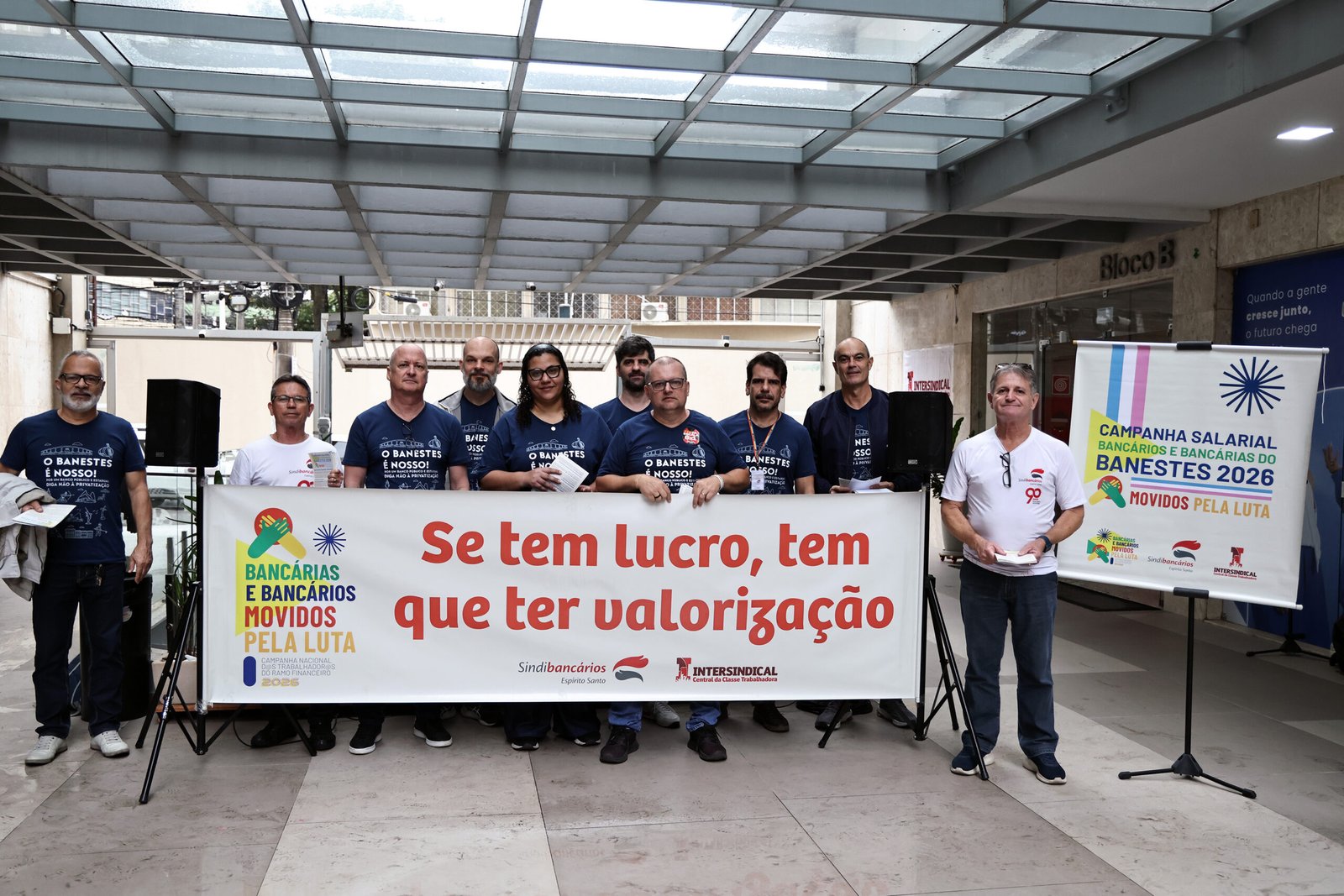 Bancários e bancárias do Banestes são convocados para plenária e assembleia