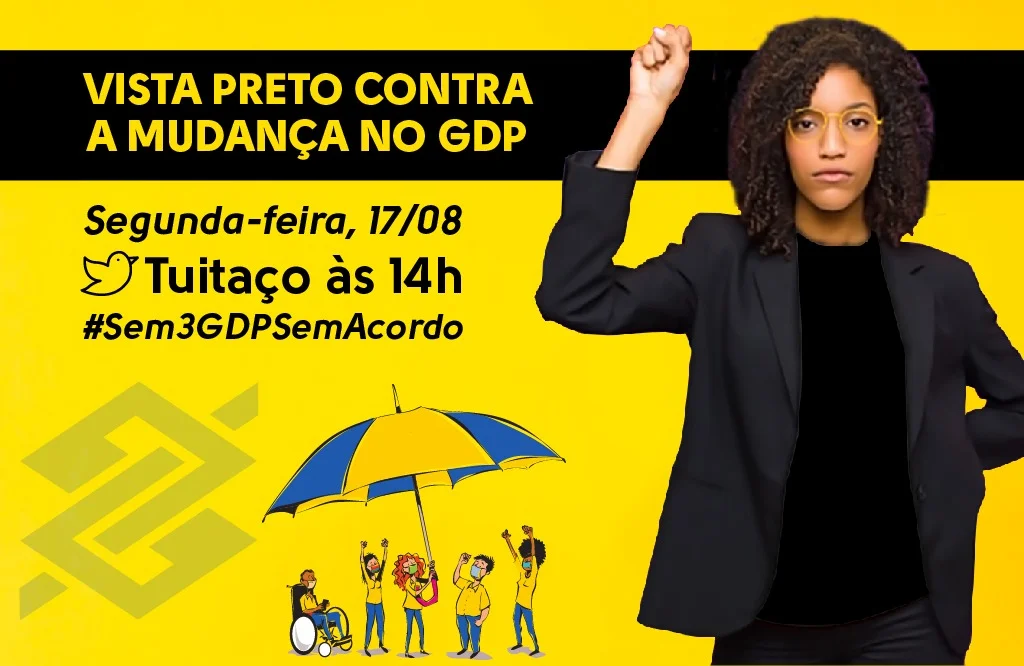 Nenhum direito a menos! Bancários do BB vestirão luto contra mudança na GDP