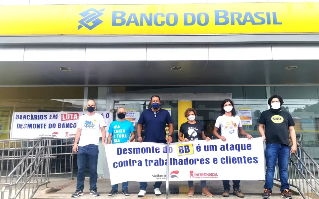 Luta contra desmonte do BB tem agências fechada e com abertura retardada nesta sexta-feira, 19