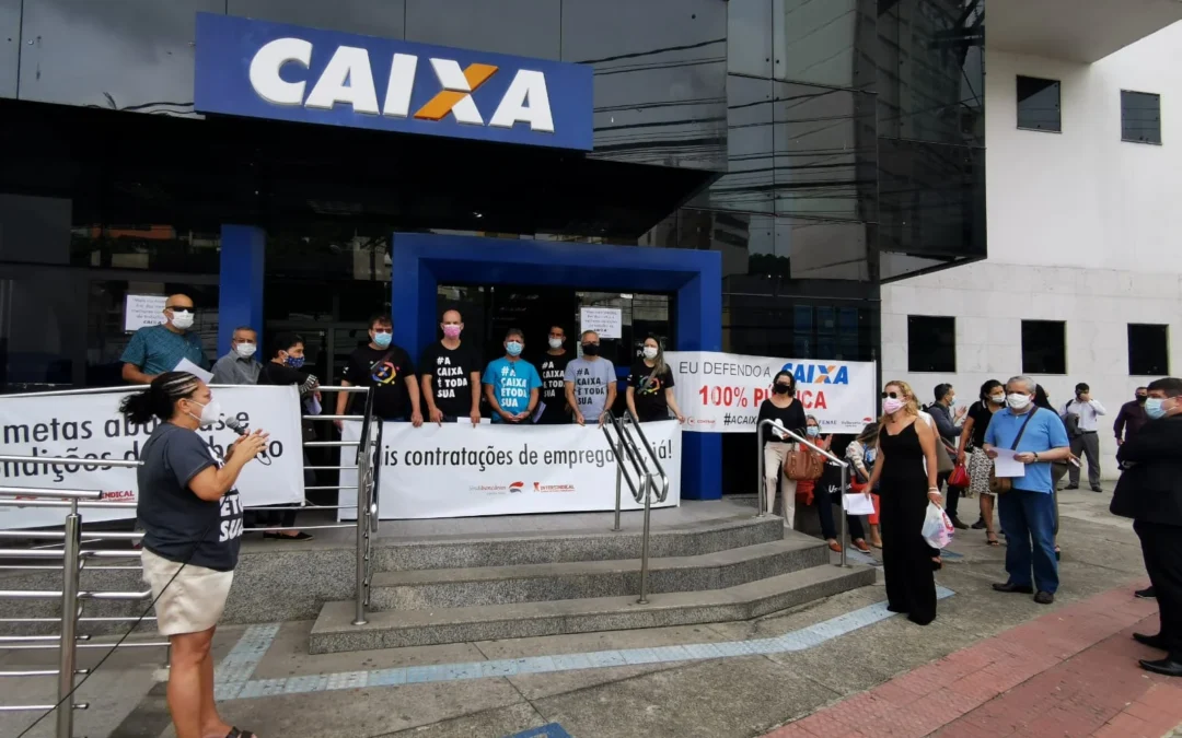 Bancários da Caixa e do BB realizam Dia de Luta por melhores condições de trabalho