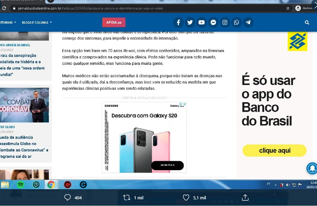 BB cede à pressão da família Bolsonaro e mantém anúncios em site de fake news