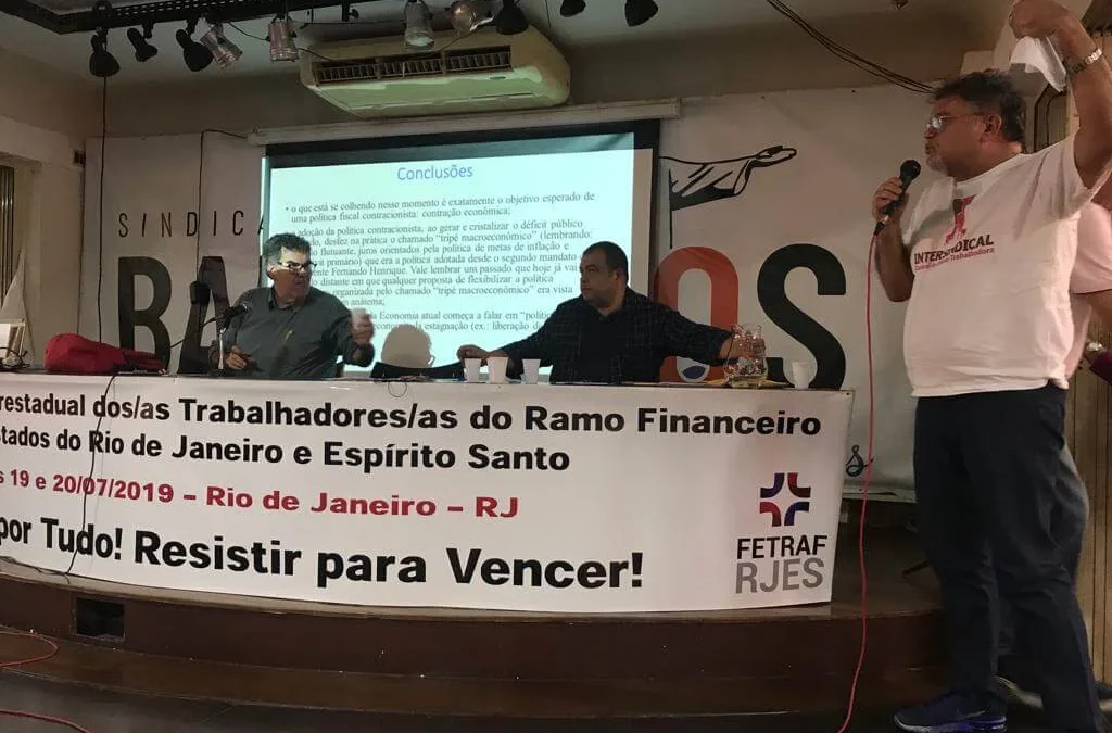 Defesa do emprego é prioridade para os bancários do RJ e ES