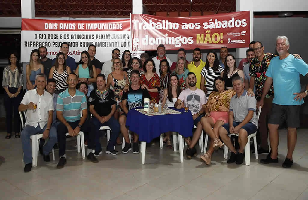 Bancários de Colatina confraternizam e reforçam união pra luta