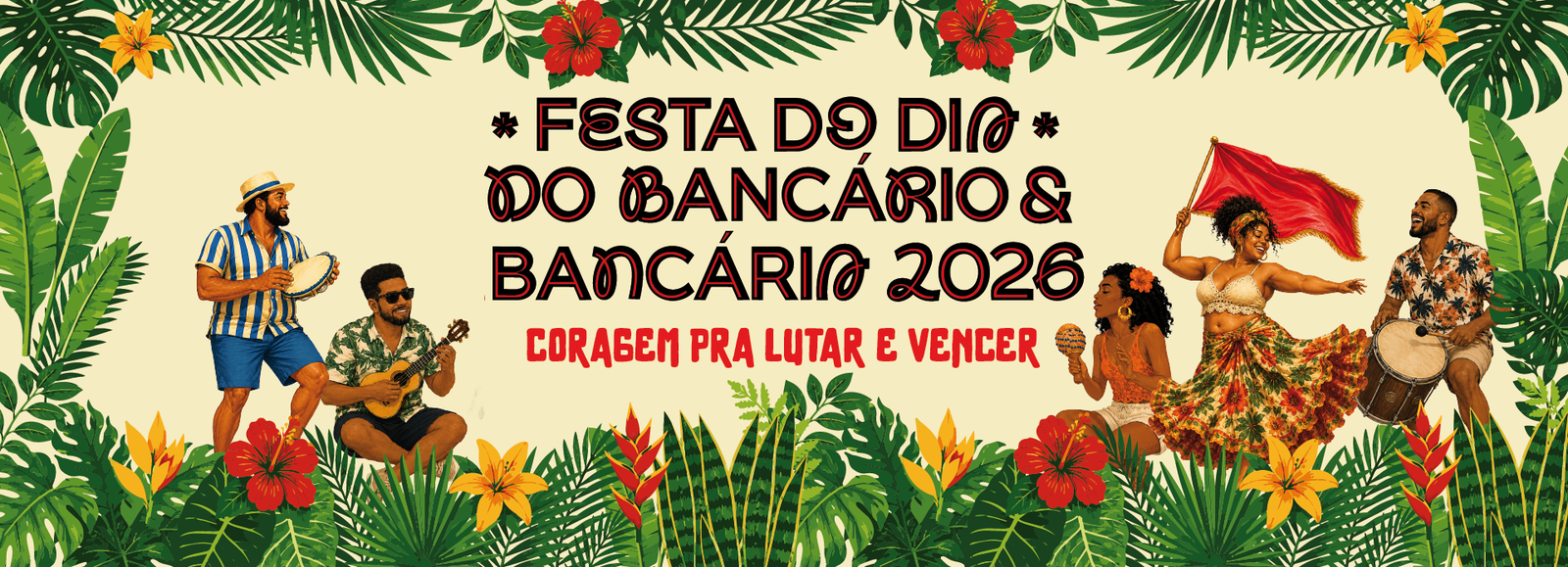 Festa do Dia do Bancário e da Bancária 2026 abre lista de espera