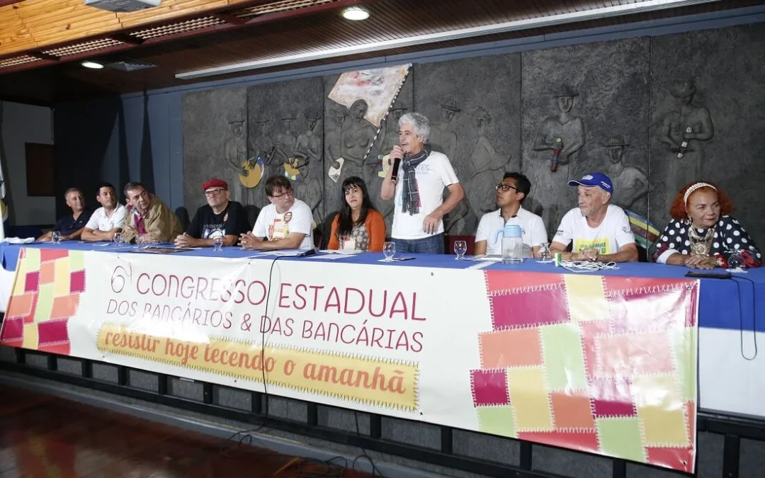 Abertura do 6º Congresso Estadual dos Bancários reúne lideranças de movimentos sociais e sindicais