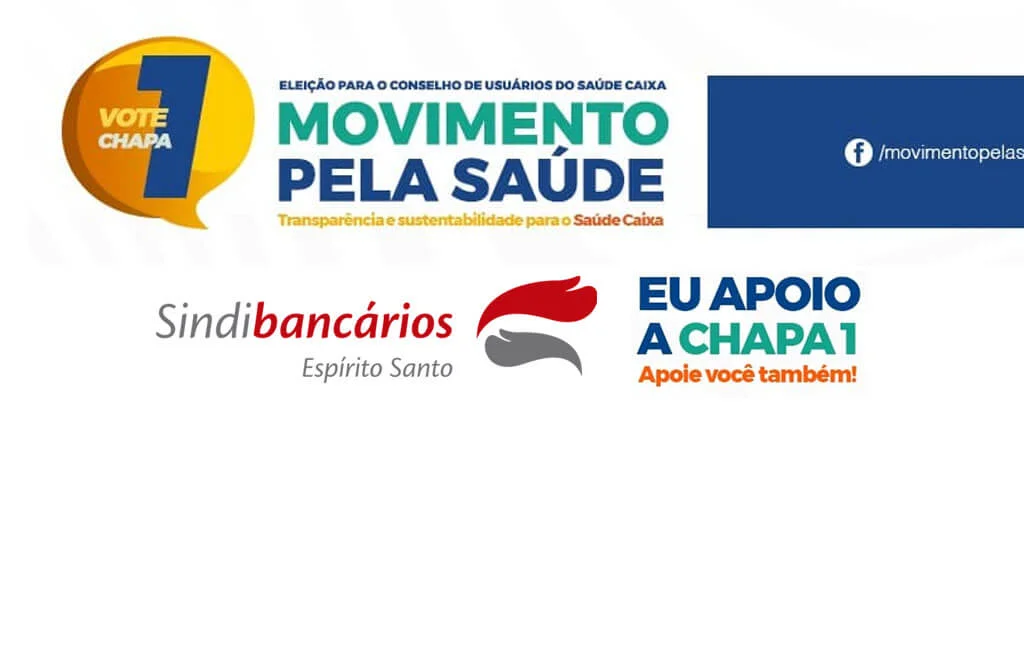 Último dia para votar: Chapa 1 para o Saúde Caixa